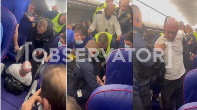 Un român beat a creat haos la bordul unui avion WizzAir